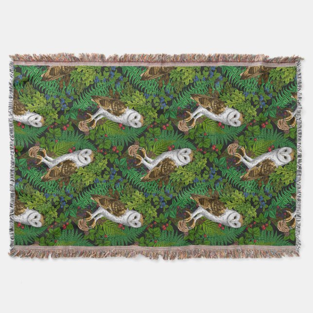 Couverture Chouettes, fougères, chênes et baies (Devant)