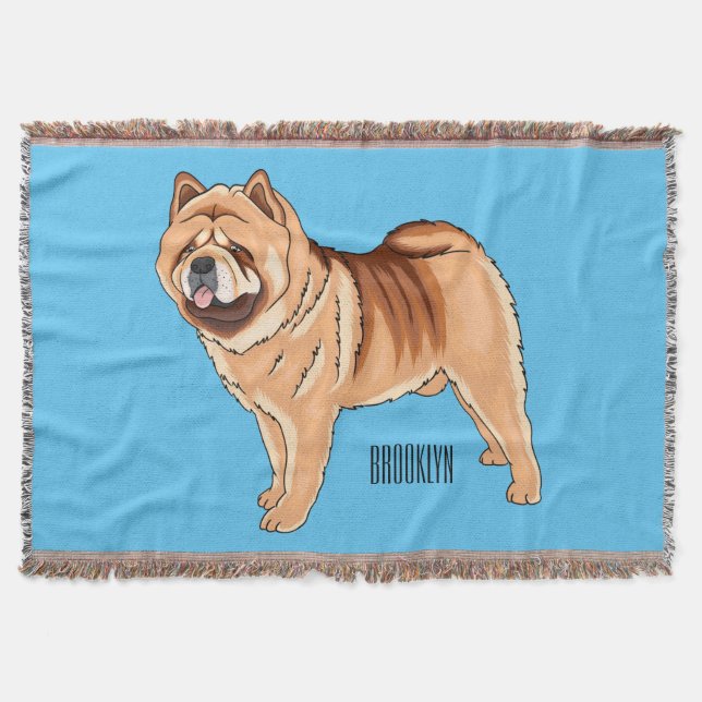 Couverture Chow Chow dog cartoon (Devant)