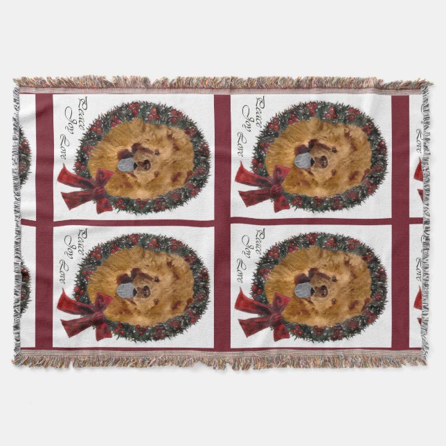Couverture Chow Chow Noël (Devant)