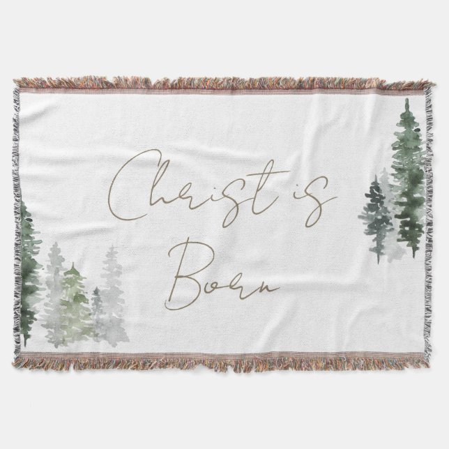 Couverture Christ est né Bois Arbres (Devant)