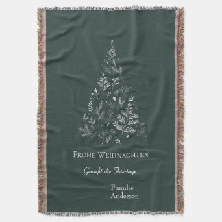 Couverture Christmas Tree and Greetings on Green