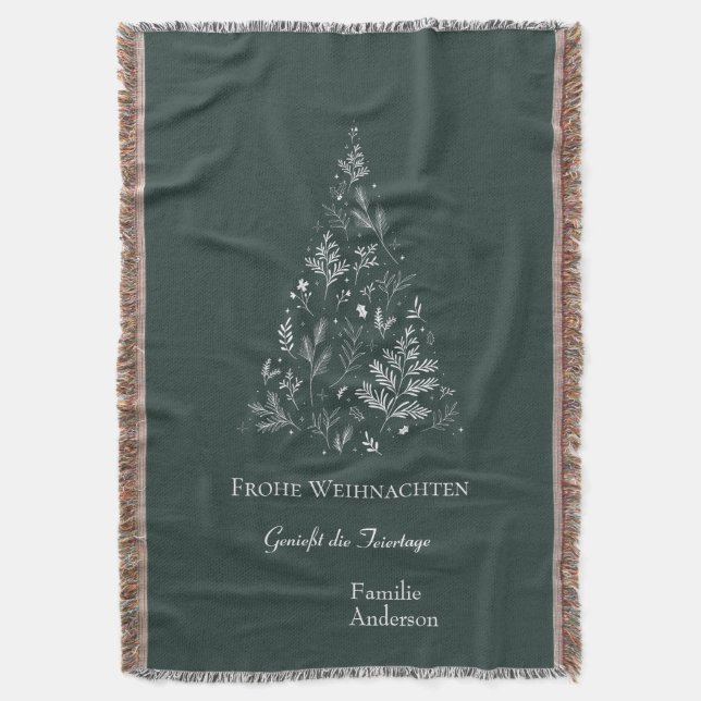 Couverture Christmas Tree and Greetings on Green (devant Vertical)