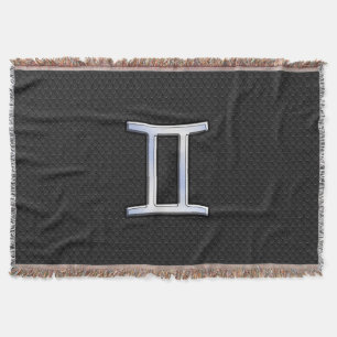 Couverture Chrome moderne comme Gemini Symbole Zodiac