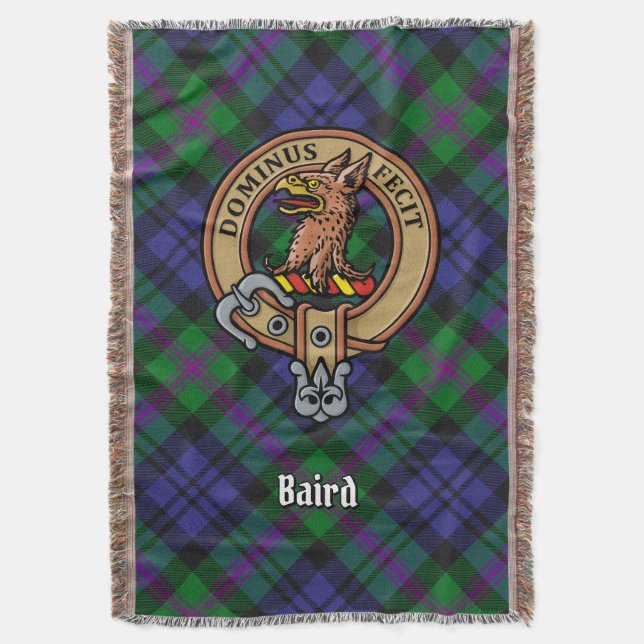 Couverture Cimier du clan Baird sur tartan (devant Vertical)