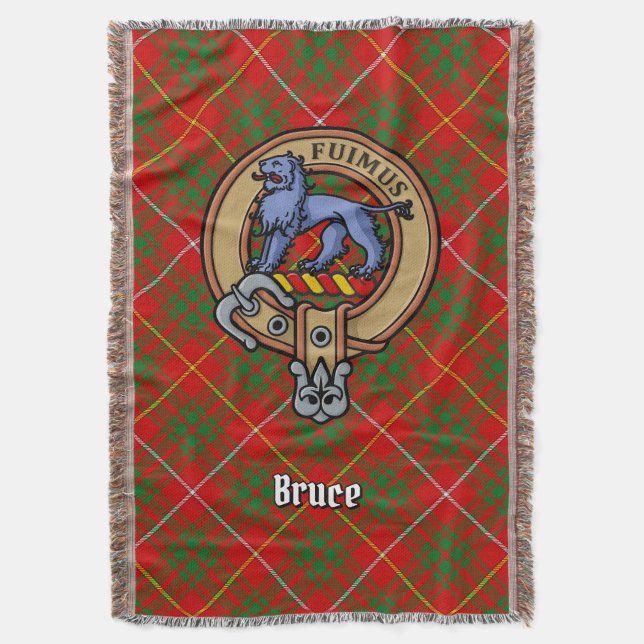 Couverture Cimier du clan Bruce sur tartan (devant Vertical)