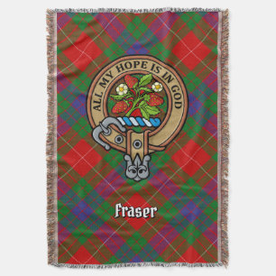 Couverture Cimier du clan Fraser sur tartan