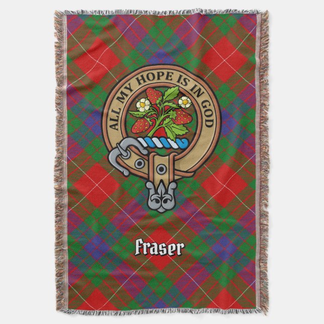 Couverture Cimier du clan Fraser sur tartan (devant Vertical)
