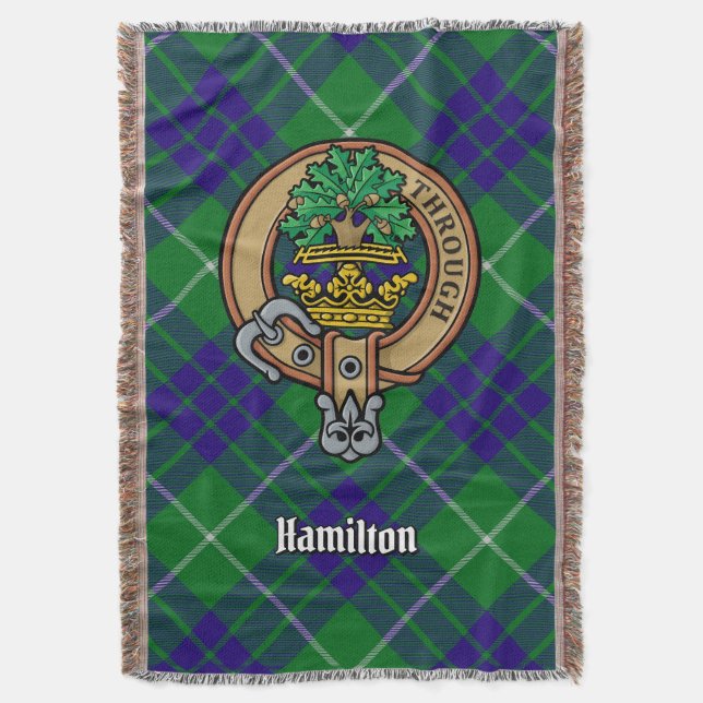 Couverture Cimier du clan Hamilton sur tartan de chasse (devant Vertical)