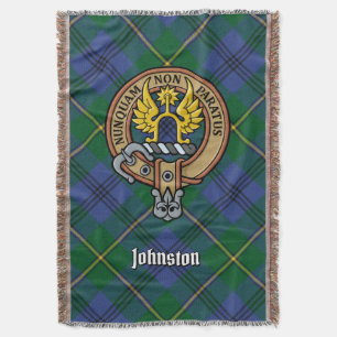 Couverture Cimier du clan Johnston sur tartan