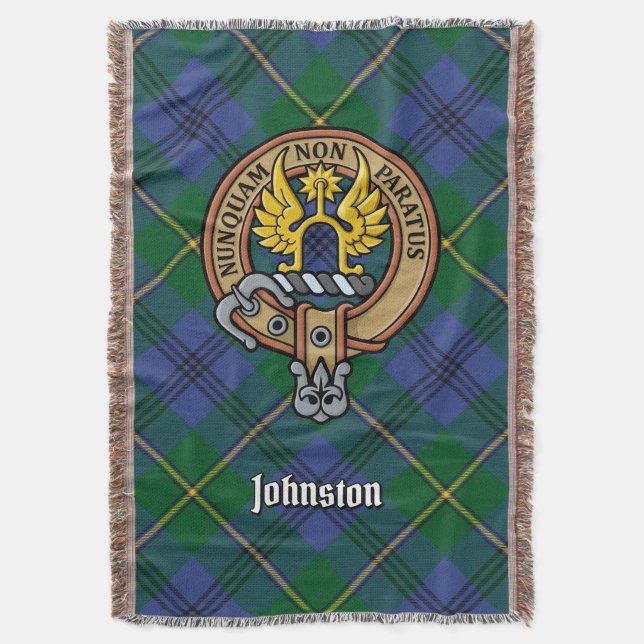 Couverture Cimier du clan Johnston sur tartan (devant Vertical)