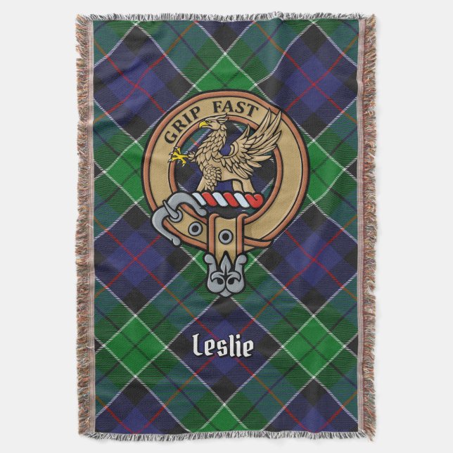 Couverture Cimier du clan Leslie sur tartan de chasse (devant Vertical)