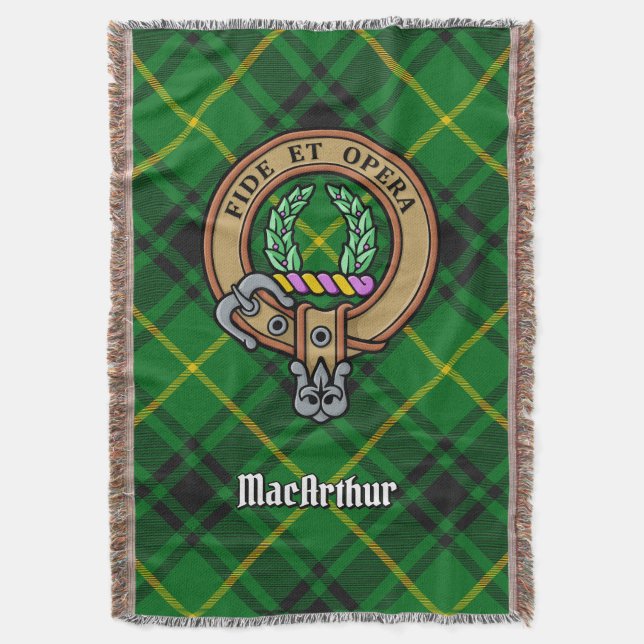 Couverture Cimier du clan MacArthur sur tartan (devant Vertical)