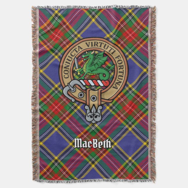 Couverture Cimier du clan MacBeth sur tartan (devant Vertical)