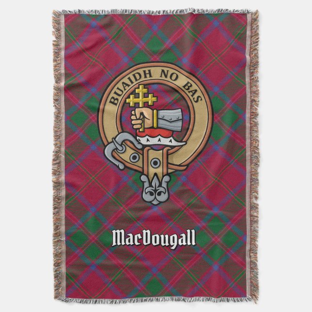 Couverture Cimier du clan MacDougall sur tartan (devant Vertical)