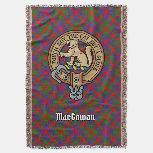 Couverture Cimier du clan MacGowan sur tartan (devant Vertical)