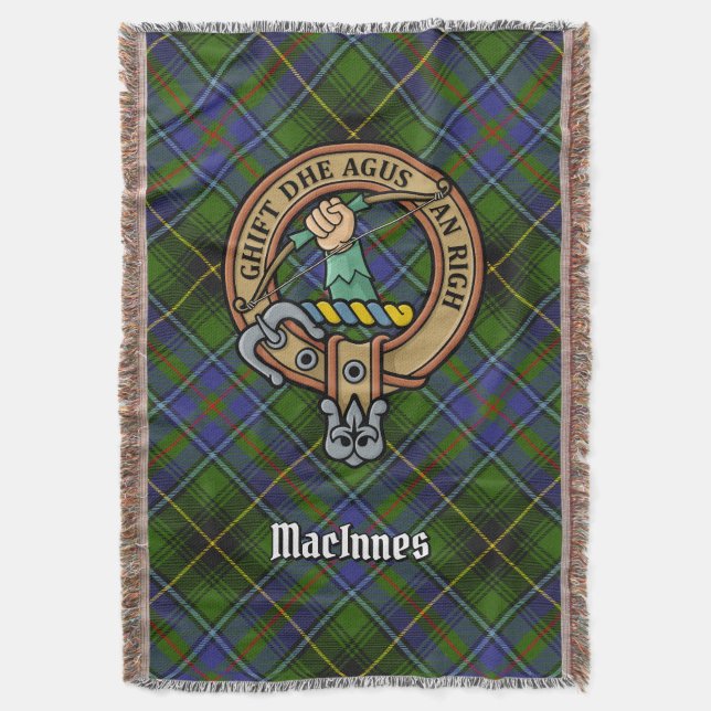 Couverture Cimier du clan MacInnes sur tartan (devant Vertical)