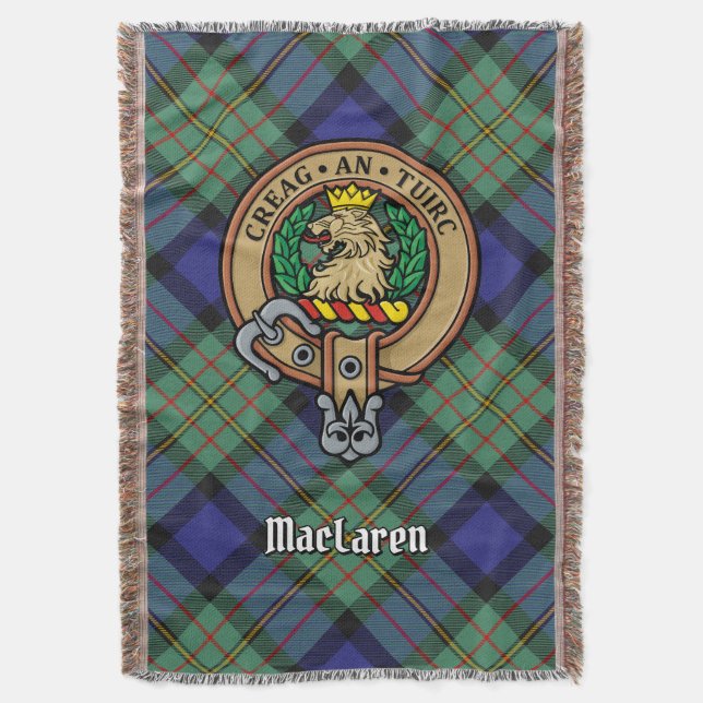Couverture Cimier du clan MacLaren sur tartan (devant Vertical)