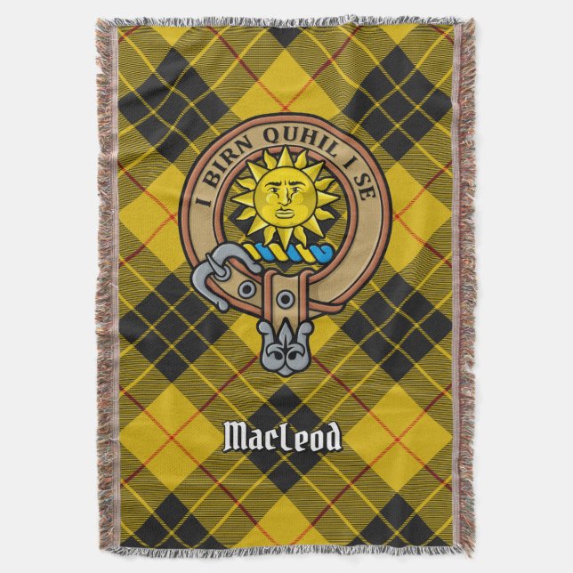 Couverture Cimier du clan MacLeod de Lewis sur tartan (devant Vertical)