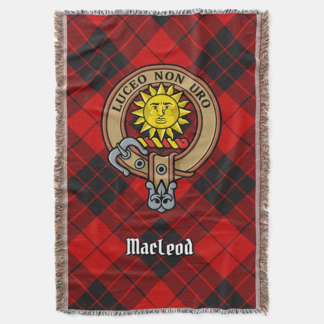 Couverture Cimier du clan MacLeod de Raasay sur tartan (devant Vertical)