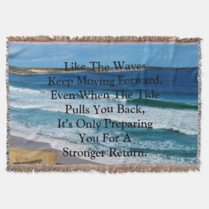 Couverture Citation De Motivation De Plage : Comme Les Vagues