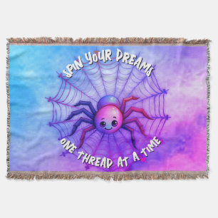 Couverture Citation Inspirationnelle mignonne Spider Monogram
