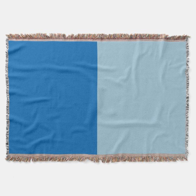 Couverture Citronnade Bleu Électrique et Duo Ton Aquamarine (Devant)