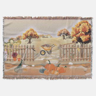 Couverture Citrouilles d'automne vintage couleurs d'automne a