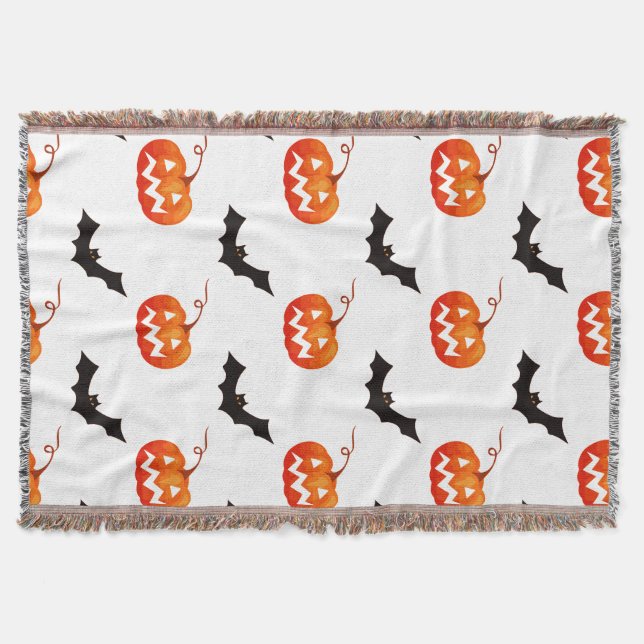 Couverture Citrouilles et chauves-souris d'Halloween, Trou ou (Devant)