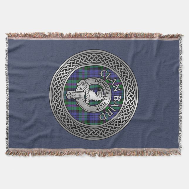 Couverture Clan Baird Crest & Tartan Knot (Devant)