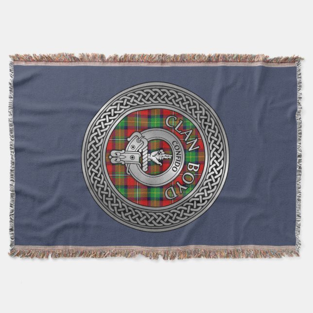 Couverture Clan Boyd Crest & Tartan Knot (Devant)