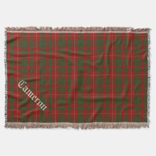 Couverture Clan Cameron Tartan Plaid Custom Thelets