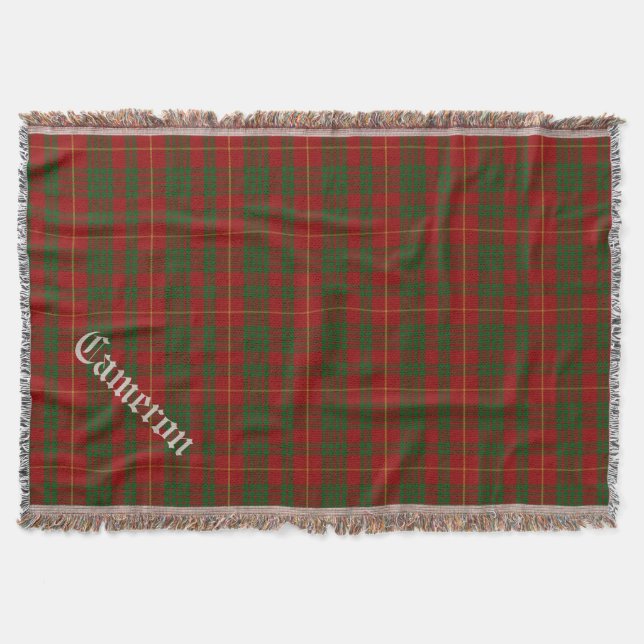 Couverture Clan Cameron Tartan Plaid Custom Thelets (Devant)