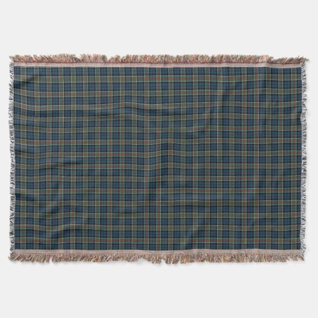 Couverture Clan Colquhoun Navy Blue et Green Tartan (Devant)