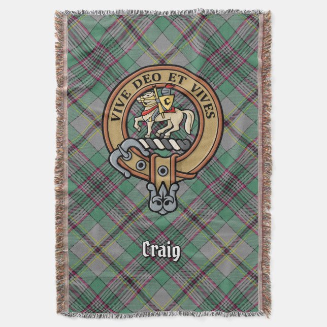 Couverture Clan Craig Crest over Tartan (devant Vertical)