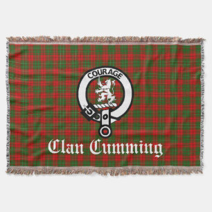 Couverture Clan Cumming Crest Badge et Tartan