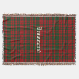 Couverture Clan Drummond Tartan Plaid Cube à lancer personnal