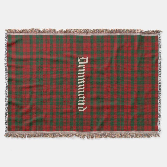 Couverture Clan Drummond Tartan Plaid Cube à lancer personnal (Devant)