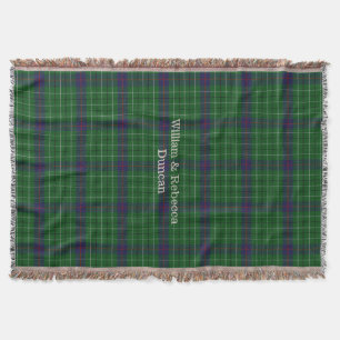 Couverture Clan Duncan Tartan Plaid Custom Thelot