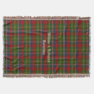 Couverture Clan Forrester Tartan Plaid Custom Thon Blanket