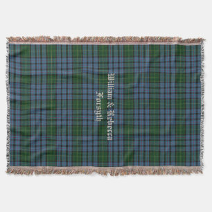 Couverture Clan Forsyth Tartan Plaid Custom Thaillot Blanket