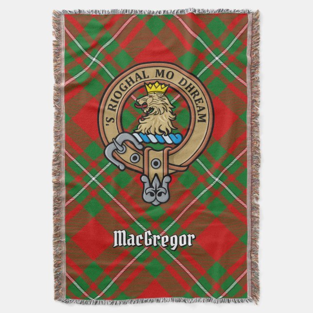 Couverture Clan Gregor Crest over Tartan (devant Vertical)