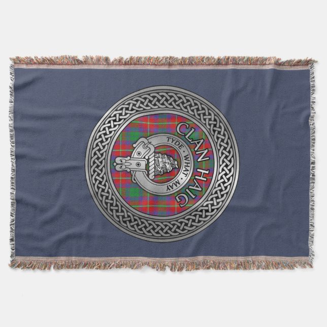 Couverture Clan Haig Crest & Tartan Knot (Devant)