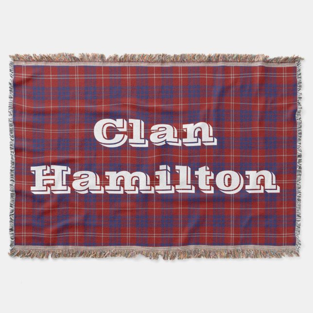 Couverture Clan Hamilton Tartan Throw (Devant)