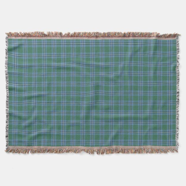Couverture Clan Irvine Tartan clair bleu et vert plaid (Devant)