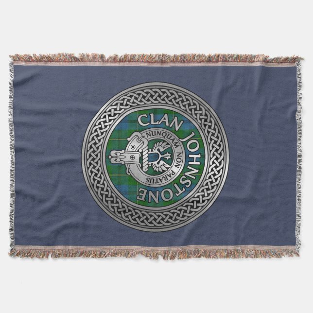 Couverture Clan Johnstone Crest & Tartan Knot (Devant)
