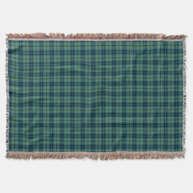 Couverture Clan Keith Vert clair Tartan écossais antique (Devant)