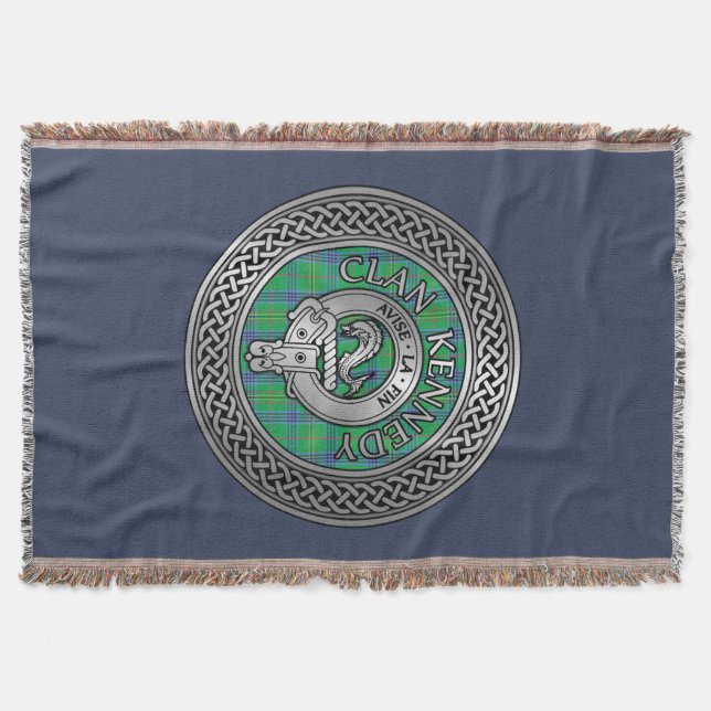 Couverture Clan Kennedy Crest & Tartan Knot (Devant)