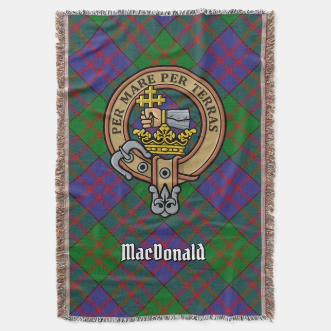 Couverture Clan MacDonald Crest over Tartan (devant Vertical)