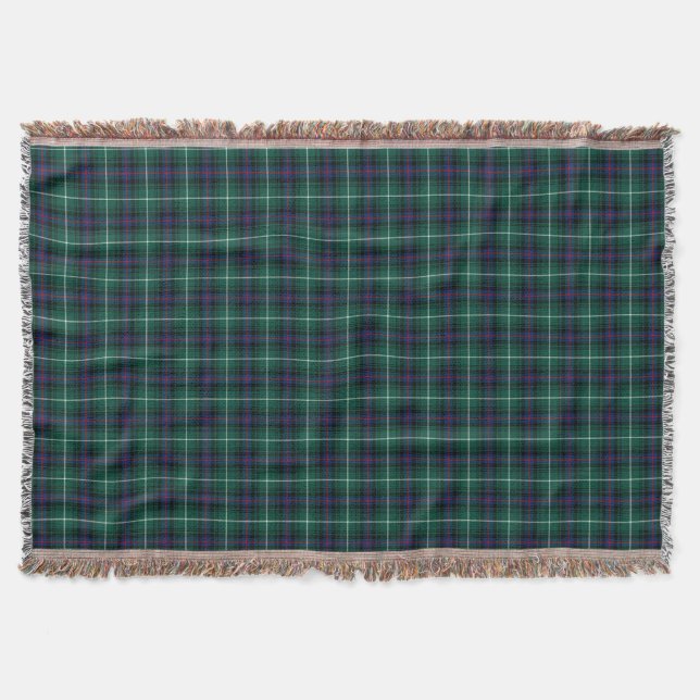 Couverture Clan MacDonald Dark Blue et Green Scottish Tartan (Devant)