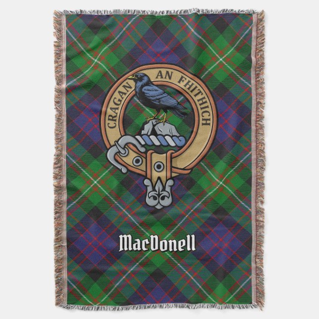 Couverture Clan MacDonell de Glengarry Crête sur Tartan (devant Vertical)